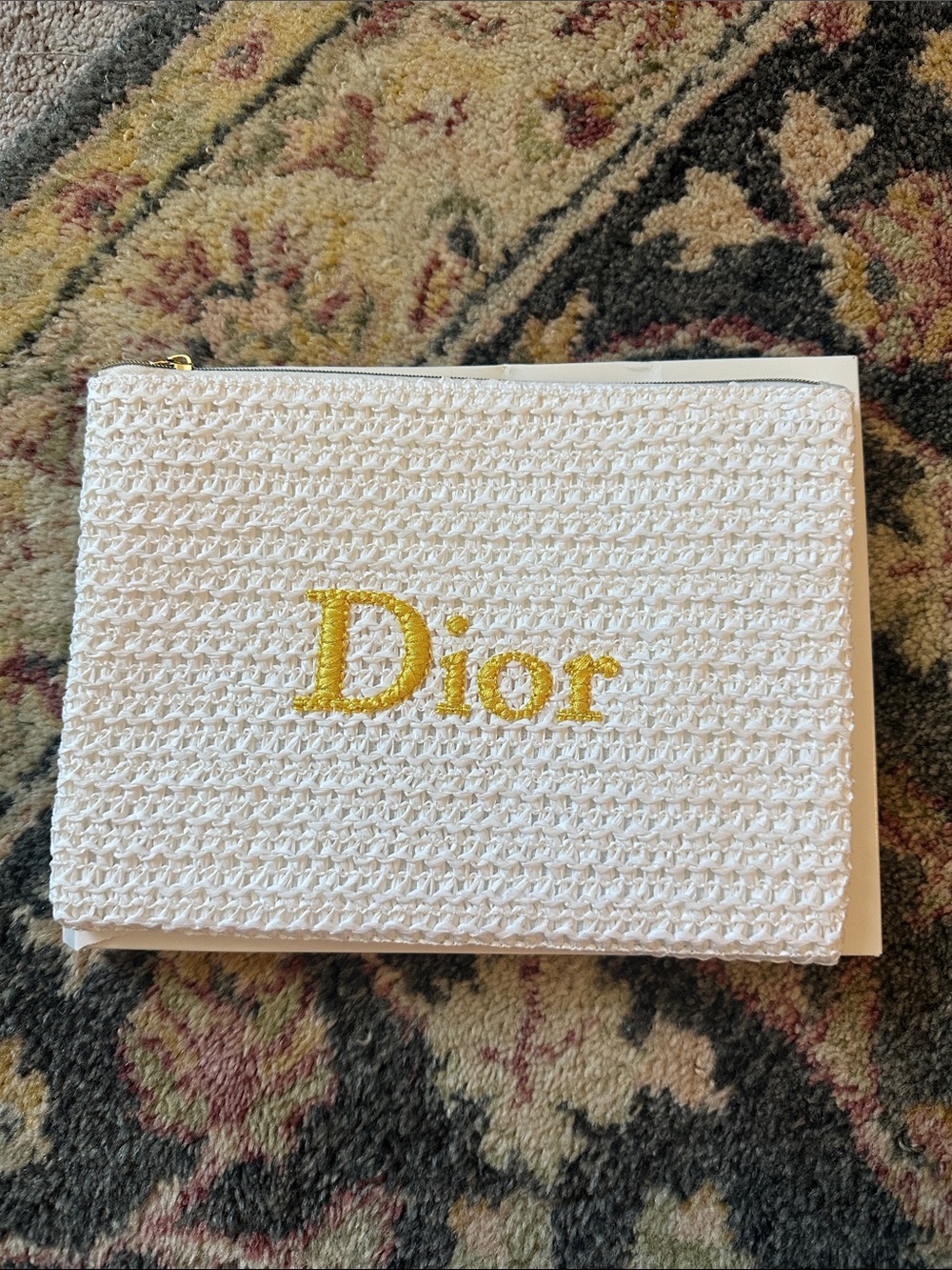 Authentic Dior Summer 2026 White Rattan Bag